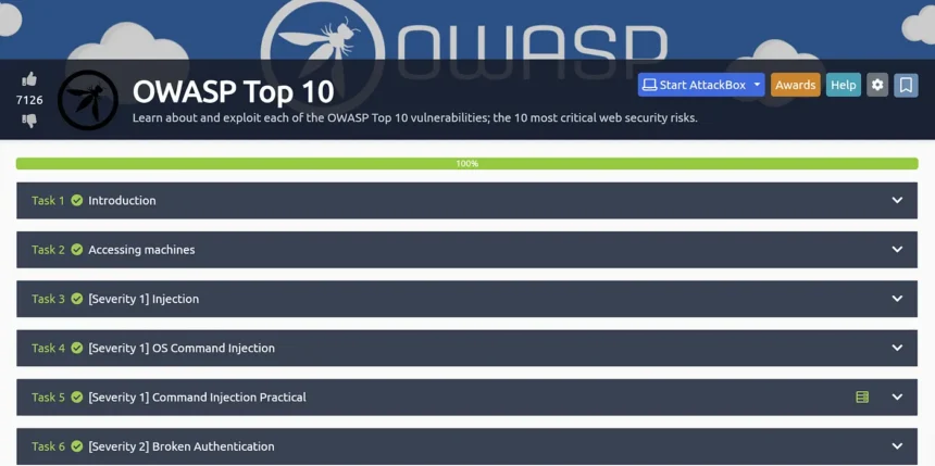 OWASP Top 10 Tryhackme Walkthrough