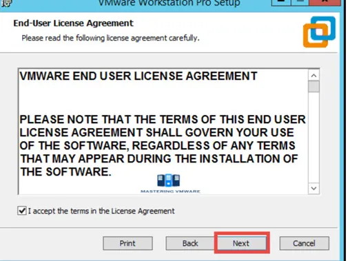 Accept License Agreement